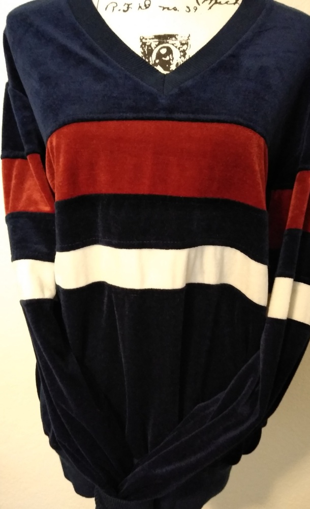 SOLD!!  VINTAGE VELVET/ VELOUR SWEATER